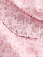 Pink Floral Shower Resistant Cagoule (3-16yrs) - Image 10 of 10