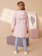 Pink Floral Shower Resistant Cagoule (3-16yrs) - Image 3 of 10