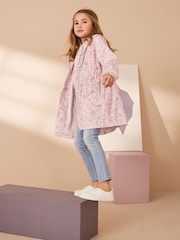 Pink Floral Shower Resistant Cagoule (3-16yrs) - Image 4 of 10