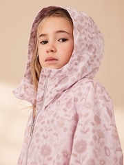 Pink Floral Shower Resistant Cagoule (3-16yrs) - Image 5 of 10