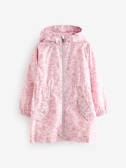 Pink Floral Shower Resistant Cagoule (3-16yrs) - Image 6 of 10