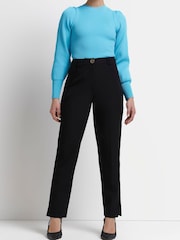 River Island Petite Split Side Black Trousers - Image 3 of 5