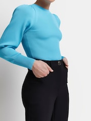 River Island Petite Split Side Black Trousers - Image 4 of 5