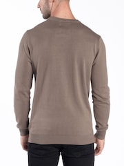 Luke 1977 100% Cotton Florence Clay Knitted Brown Jumper - Image 2 of 4