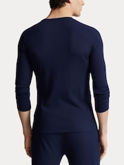 Polo Ralph Lauren Navy Blue Waffle Jersey T-Shirt - Image 2 of 4
