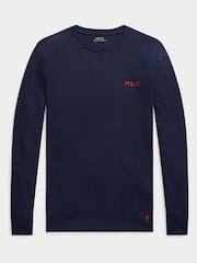 Polo Ralph Lauren Navy Blue Waffle Jersey T-Shirt - Image 4 of 4