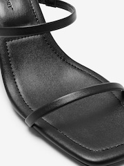 Black Forever Comfort 2 Band Strappy Mules - Image 5 of 6