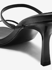 Black Forever Comfort 2 Band Strappy Mules - Image 6 of 6