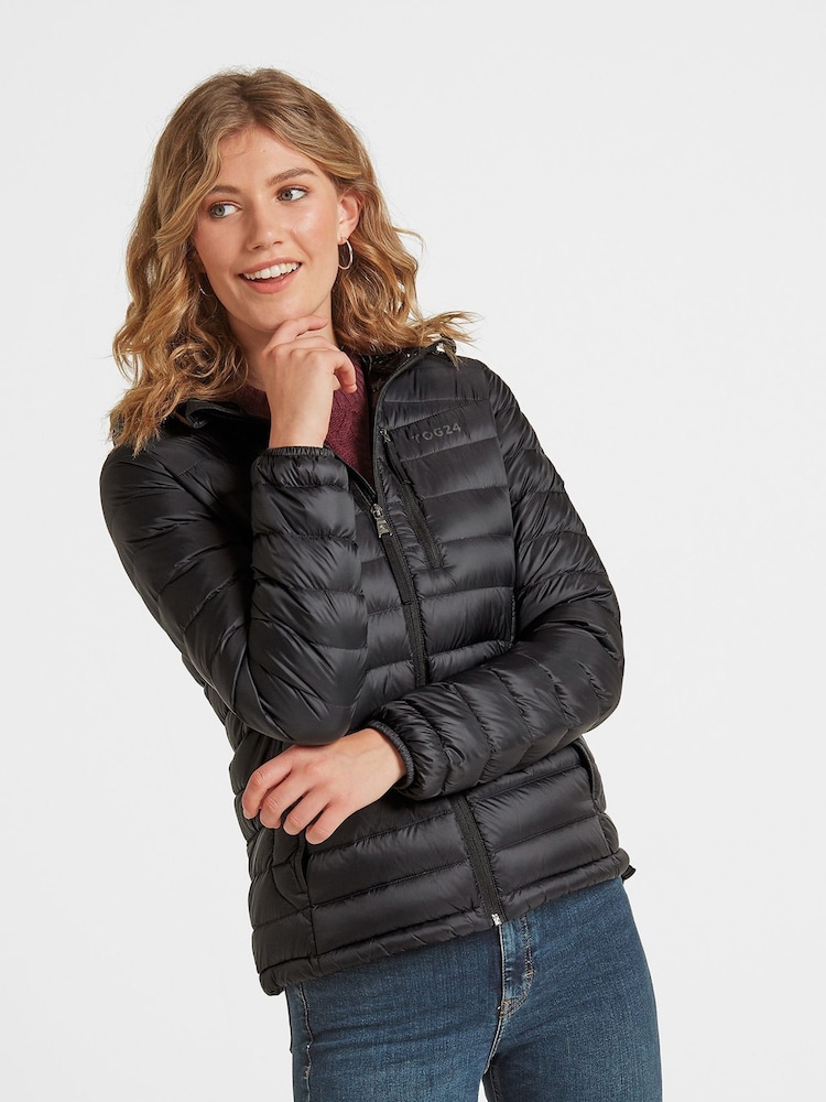 Tog 24 Black Drax Hooded Down Jacket - Image 1 of 4