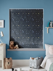 Laura Ashley Midnight Blue Kids Painterly Stars Made To Measure Roman Blind - Image 6 of 7