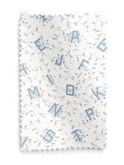 Laura Ashley Dark Seaspray Blue Ahoy Alphabet Made To Measure Roller Blind - Image 5 of 6