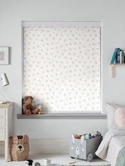Laura Ashley Pale Steel Grey Ahoy Alphabet Made To Measure Roller Blind - Image 2 of 6