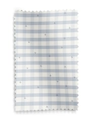 Laura Ashley Pale Seaspray Blue Alphabet Gingham Made To Measure Roller Blind - Image 5 of 6