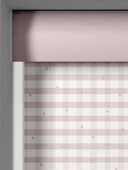 Laura Ashley Blush Pink Alphabet Gingham Made To Measure Roller Blind - Image 3 of 6