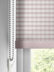 Laura Ashley Blush Pink Alphabet Gingham Made To Measure Roller Blind - Image 4 of 6