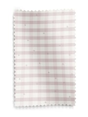 Laura Ashley Blush Pink Alphabet Gingham Made To Measure Roller Blind - Image 5 of 6