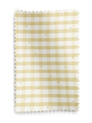 Laura Ashley Buttercup Yellow Alphabet Gingham Made To Measure Roller Blind - Image 3 of 6