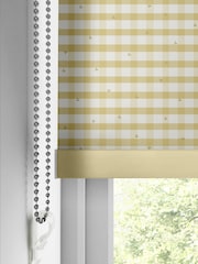 Laura Ashley Buttercup Yellow Alphabet Gingham Made To Measure Roller Blind - Image 5 of 6