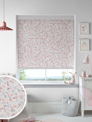 Laura Ashley Pale Steel Grey Blossoms Made To Measure Roller Blind - Image 1 of 6