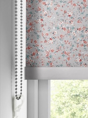 Laura Ashley Pale Steel Grey Blossoms Made To Measure Roller Blind - Image 4 of 6