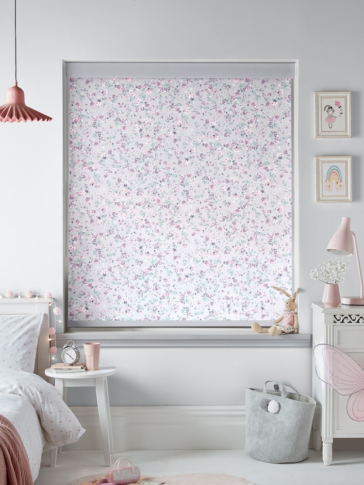 Laura Ashley Lavender Purple Blossoms Made To Measure Roller Blind - Image 2 of 6