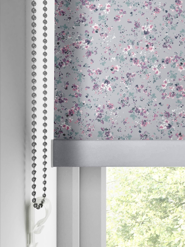 Laura Ashley Lavender Purple Blossoms Made To Measure Roller Blind - Image 4 of 6