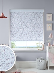 Laura Ashley Chalk Blue Blossoms Made To Measure Roller Blind - Image 1 of 6