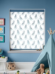 Laura Ashley Dark Seaspray Blue Ahoy Sail Boats Made To Measure Roller Blind - Image 2 of 6
