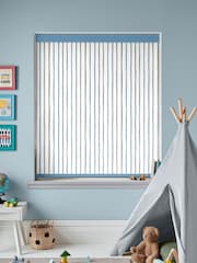 Laura Ashley Pale Steel Grey Painterly Stripe Made To Measure Roller Blind - Image 2 of 6
