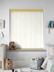 Laura Ashley Yellow Painterly Stripe Made To Measure Roller Blind - Image 2 of 6