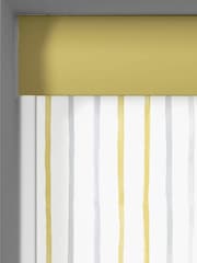 Laura Ashley Yellow Painterly Stripe Made To Measure Roller Blind - Image 3 of 6