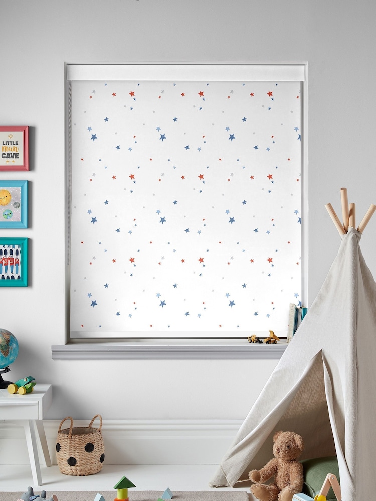 Laura Ashley Multi Painterly Stars Made To Measure Roller Blind - Image 2 of 6