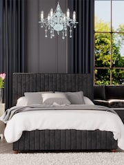 Laurence Llewelyn-Bowen Black Estella End Lift Ottoman Storage Bed - Image 1 of 5