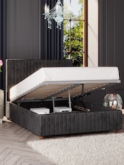 Laurence Llewelyn-Bowen Black Estella End Lift Ottoman Storage Bed - Image 2 of 5