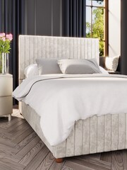 Laurence Llewelyn-Bowen Pearl White Estella End Lift Ottoman Storage Bed - Image 2 of 5