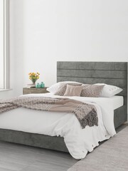 Aspire Furniture Granite Grey Kelly End Lift Ottoman Storage Bed - Image 2 of 4