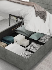 Aspire Furniture Granite Grey Kelly End Lift Ottoman Storage Bed - Image 3 of 4