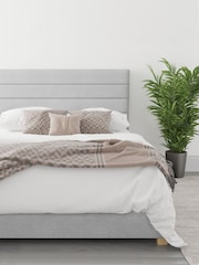 Aspire Furniture Silver Grey Kelly End Lift Ottoman Storage Bed - Image 1 of 4