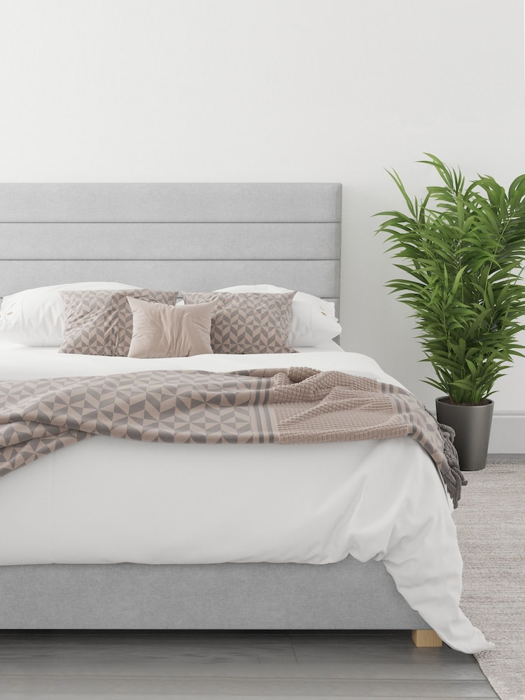 Aspire Furniture Silver Grey Kelly End Lift Ottoman Storage Bed - Image 1 of 4