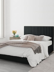 Aspire Furniture Ebony Black Grant End Lift Ottoman Storage Bed - Image 3 of 5