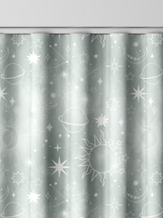 Sage Green Kids Space And Moon Made To Measure 100% Cotton Curtains - Image 8 of 9