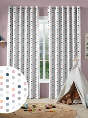 Multi Kids Polka Dots Made To Measure Curtains - Image 1 of 9