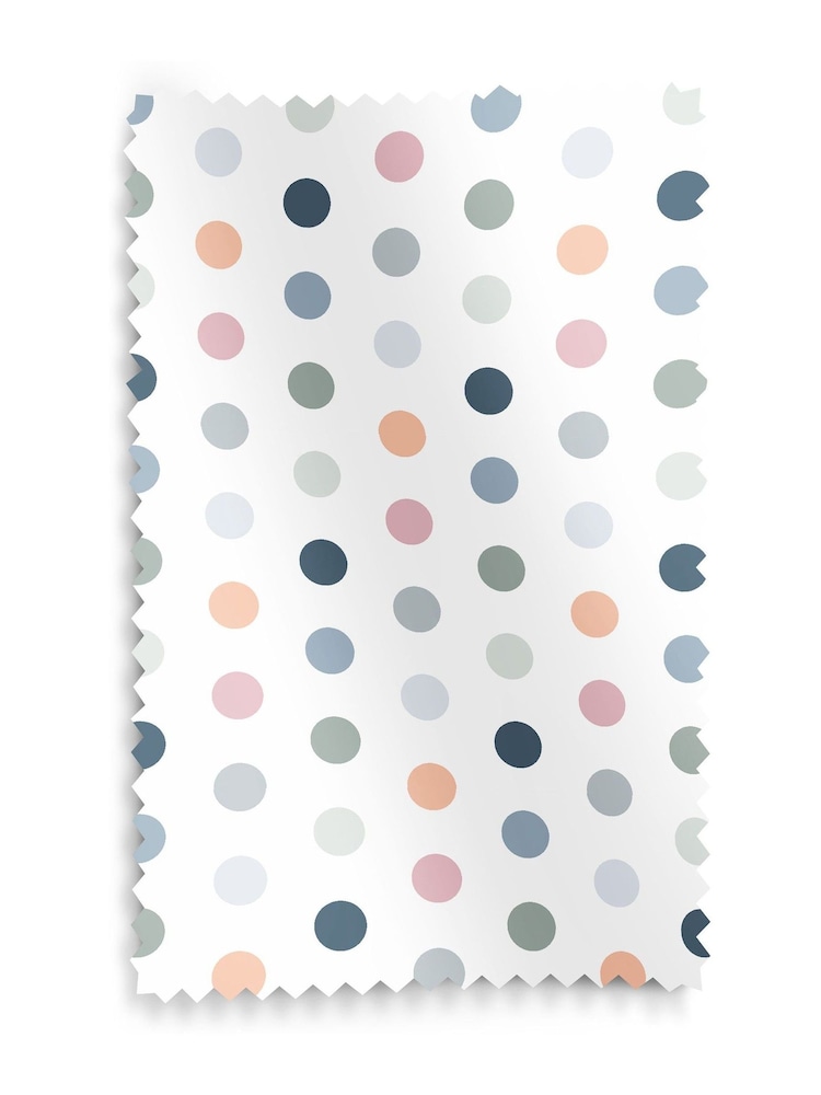 Multi Kids Polka Dots Made To Measure Curtains - Image 9 of 9