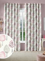 Blush Pink Trees Made To Measure Curtains - Image 1 of 9