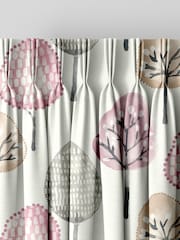 Blush Pink Trees Made To Measure Curtains - Image 5 of 9