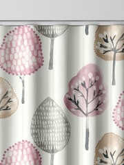 Blush Pink Trees Made To Measure Curtains - Image 8 of 9