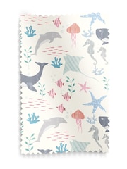 Natural Kids Sea Life Made To Measure 100% Cotton Curtains - Image 9 of 9