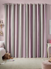 Pink Stripe Made To Measure 100% Cotton Curtains - Image 2 of 9