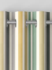 Yellow Multi Kids Stripe Made To Measure Curtains - Image 7 of 9
