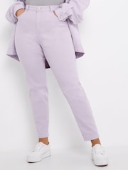 Simply Be Purple Demi Mom Jeans - Image 3 of 4